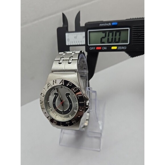 Indianapolis Colts Game Time Quartz Analog Mens Watch Stainless Band New Battery - Picture 6 of 10